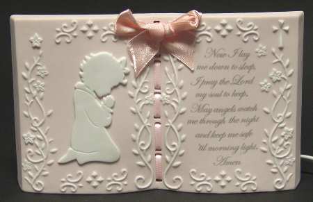 Baby Gifts Praying Girl Night Light - Boxed