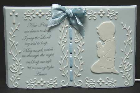 Baby Gifts Praying Boy Night Light - Boxed