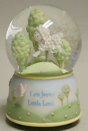 Baby Gifts I Am Jesus Little Lamb Glitterdome - Boxed