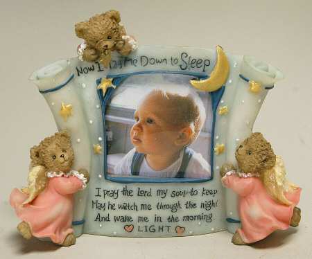 Baby Gifts Prayer Bear Girl Frame 2 X 3 - Boxed