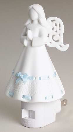 Baby Gifts Angel Walks W/ Me-Blue Nightlight - Boxed