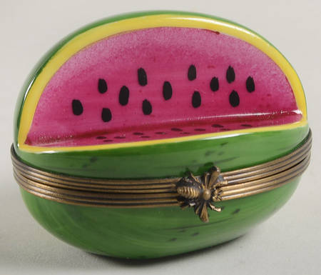 Rochard Limoges Box Watermelon - Bee Closure - No Box