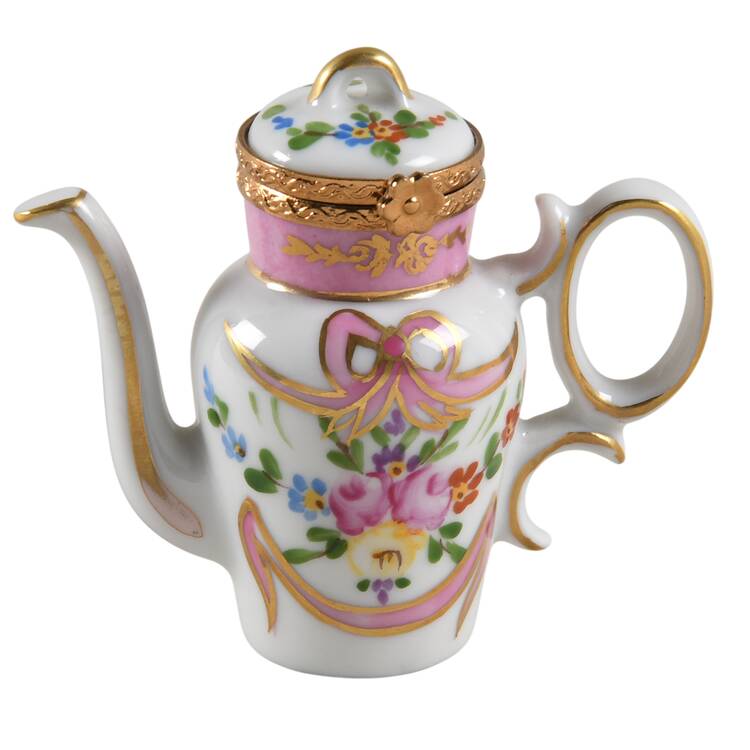 Rochard Limoges Box Floral Coffee Pot - No Box
