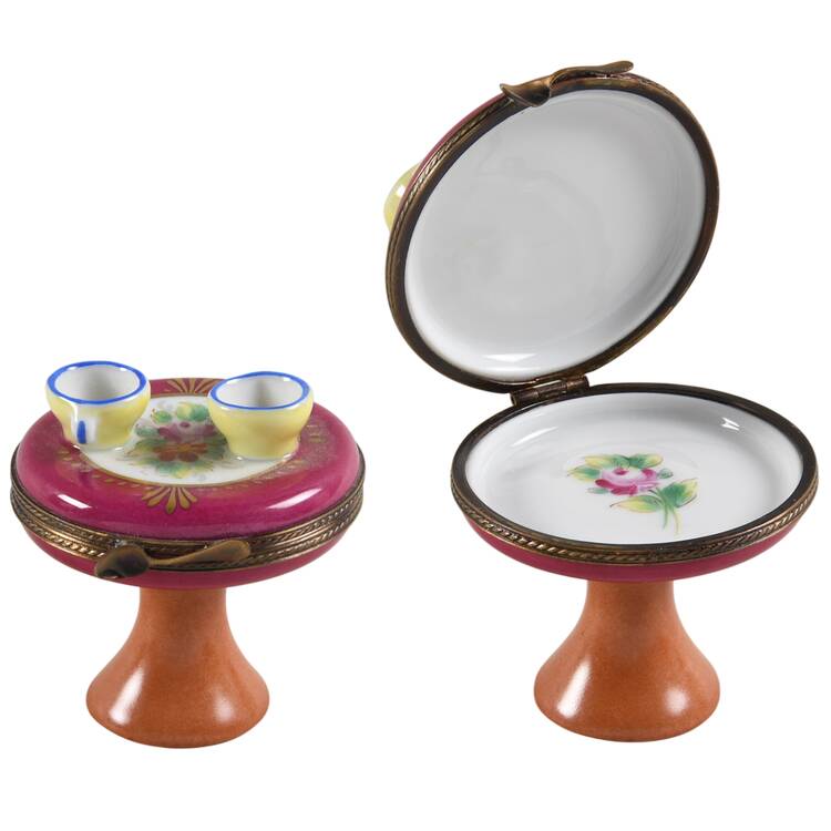 Rochard Limoges Box Tea Table For Two - Boxed