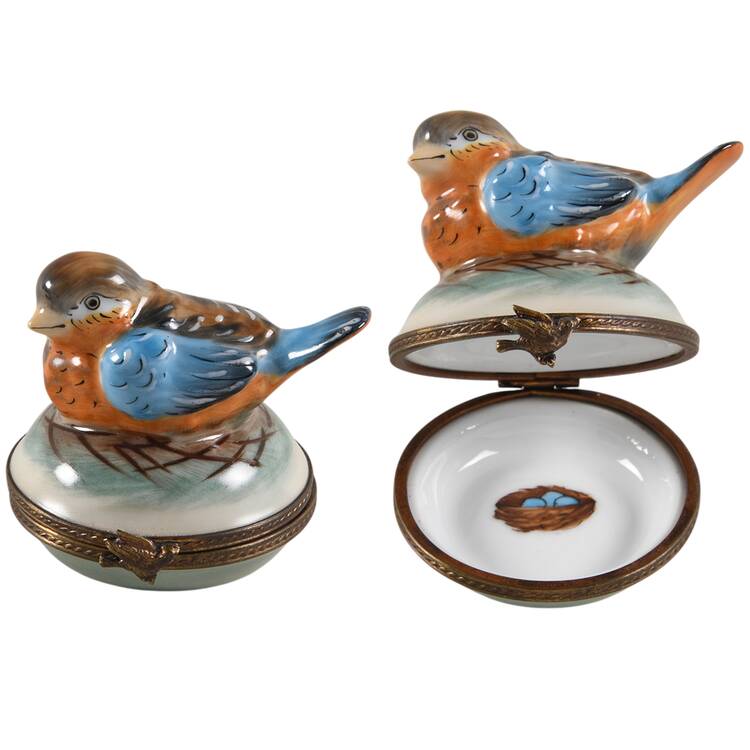 Rochard Limoges Box Bluebird - Boxed