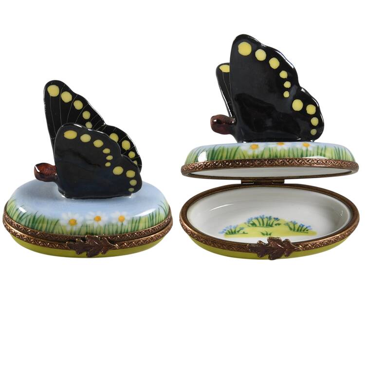 Rochard Limoges Box Butterfly - Boxed