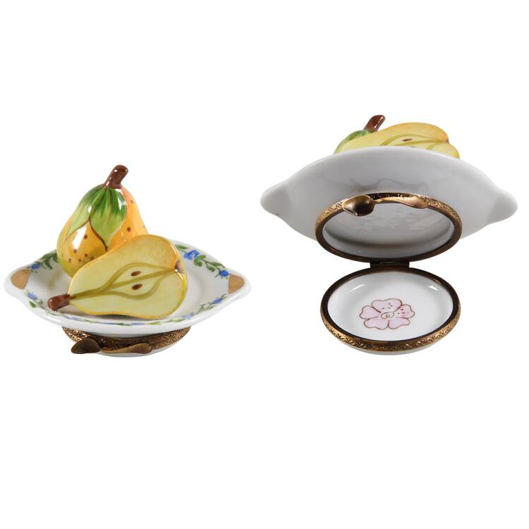 Rochard Limoges Box Pears Plate - Boxed