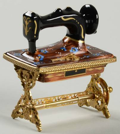 Rochard Limoges Box Sewing Machine With Stand - Boxed