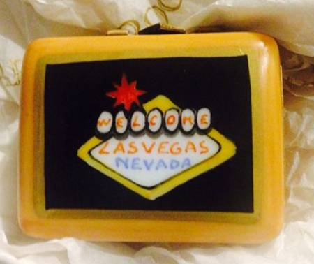Rochard Limoges Box Las Vegas Sign - Boxed