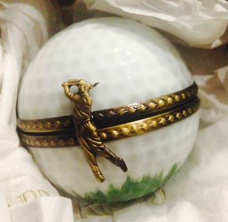 Rochard Limoges Box Golf Ball - Boxed