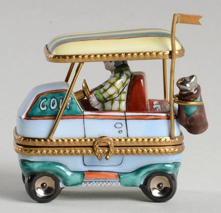 Rochard Limoges Box Golf Cart - Boxed