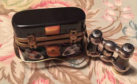Rochard Limoges Box Binoculars With Case - No Box