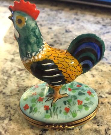 Rochard Limoges Box Rooster - No Box