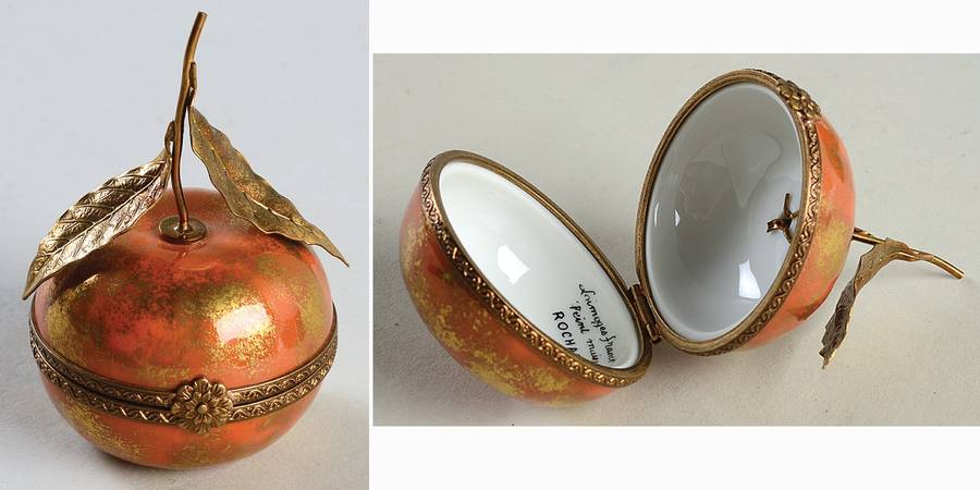 Rochard Limoges Box Golden Apple - No Box