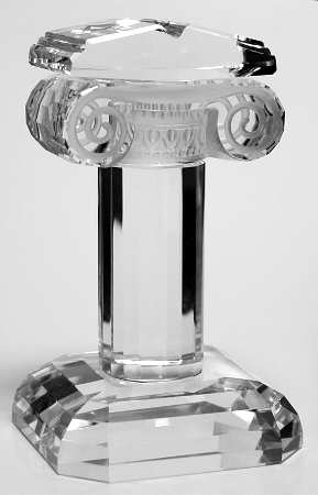 Crystalle-Masonic Bible On Column - No Box
