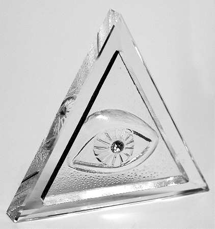 Crystalle-Masonic Triangle With Eye - No Box