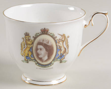 Royal Albert Royalty Giftware Elizabeth Ii Coronation Cup - No Box