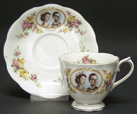 Royal Albert Royalty Giftware Royal Visit To Canada Cup & Saucer - No Box