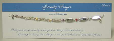 Roman Jewelry Serenity Prayer Bracelet - No Box