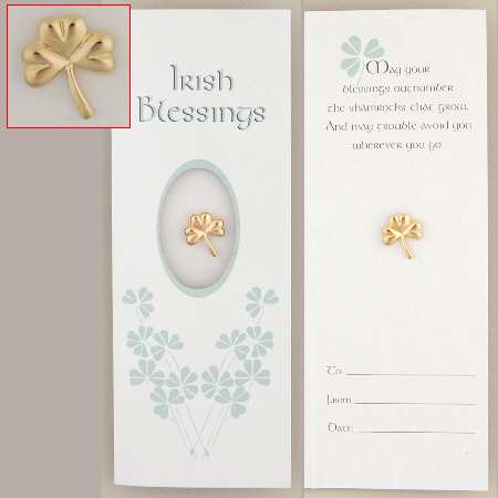 Roman Jewelry Shamrock Pin - No Box
