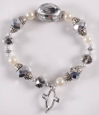 Roman Jewelry Crossfish Bracelet - Silver - No Box