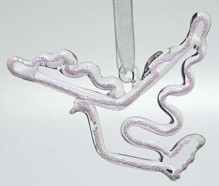 Winter Whisper Glass Dove Ornament - No Box