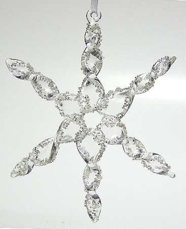 Winter Whisper Glass Snowflake Clear - Boxed