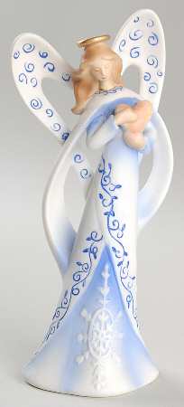 Winter Whisper Angel With Heart Figurine - No Box