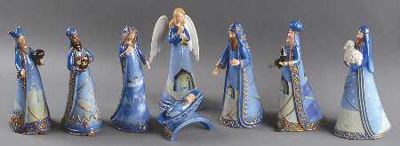 Winter Whisper Nativity Set Of 8 - Boxed
