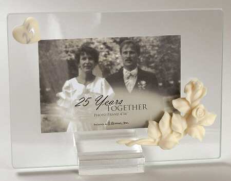 Roman Giftware 25th Anniversary Frame-Lasting Expressio - Boxed