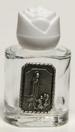 Roman Giftware Holy Water Bottle With Image - No Box