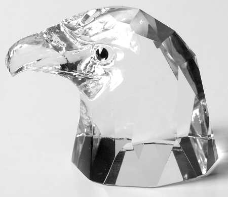 Crystalle Patriotic Eagle Head Small - No Box