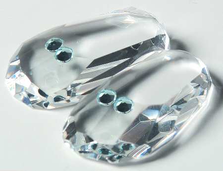 Crystalle-Birthstone Baby Shoes March - No Box