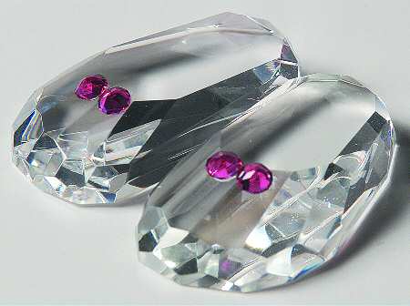 Crystalle-Birthstone Baby Shoes July - No Box