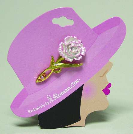 Bloomin Bonnets-Lapel Pins Carnation - No Box