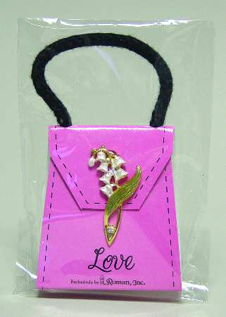 Pocketbook Posies Lapel Pin Lily Of The Valley - No Box