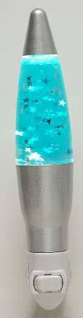 Roman Lights Night Light Lava Nite Light-Blue - Boxed