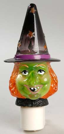 Roman Lights Night Light Witch Night Light - Boxed