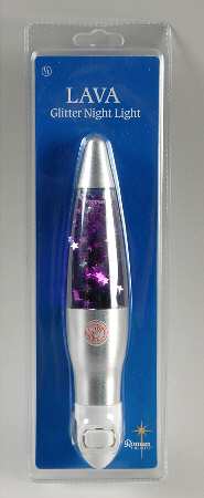 Roman Lights Night Light Lava Nite Light-Purple - Boxed