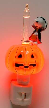 Roman Lights Night Light Snoopy Jack O' Lantern - Boxed