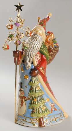 Cloisonne Collection Musical-Here Comes Santa Claus - Boxed