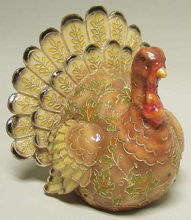 Cloisonne Collection Turkey Figure - Boxed