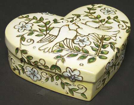 Cloisonne Collection Musical-Heart Box There Is Love - Boxed