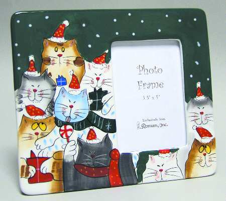 Pampered Pets Cat Christmas Frame 3.5 X 5 - With Box