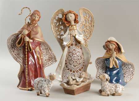 Origins Artisan Nativity 6 Piece Set - Boxed