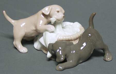 Lovable Pets-Valencia Labrador Retrievers Playing - With Box
