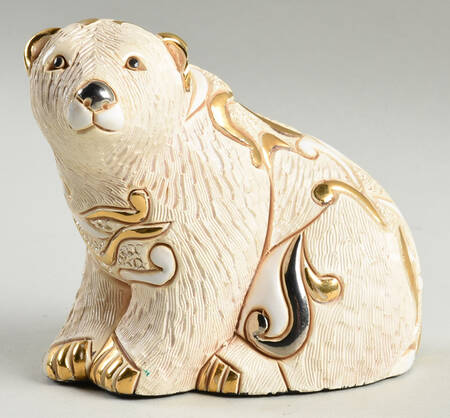 Rinconada Figurines Polar Bear - Sitting - Boxed