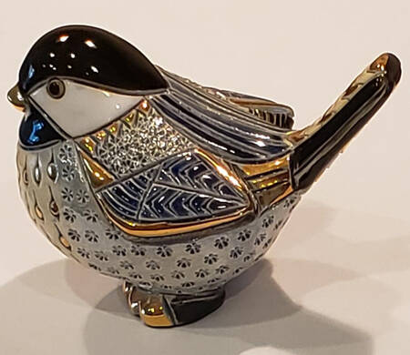 Rinconada Figurines Chickadee Bird - Boxed