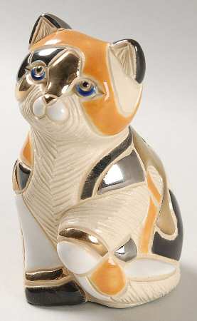 Rinconada Figurines Calico Cat - Boxed