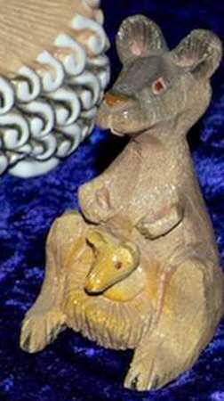 Rinconada Figurines Kangaroo & Joey - With Box 53